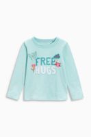 现货 英国NEXT正品代购 女童女孩 淺綠色自由擁抱T 恤上衣_250x250.jpg