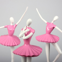 一森诺现代简约创意芭蕾舞女孩摆件书房客厅舞蹈音乐室装饰品摆件_250x250.jpg
