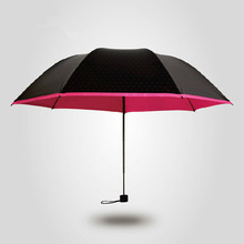 创意黑胶太阳伞防紫外线铅笔伞超轻遮阳伞防晒折叠广告伞晴雨伞
