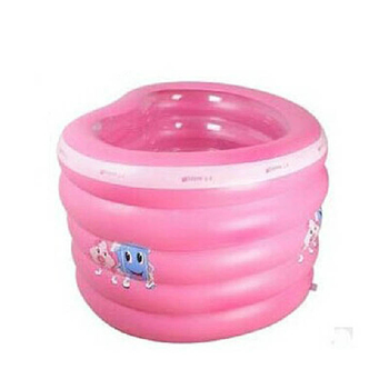 盈泰YT218爱心粉色加厚环保婴儿充气游泳池浴缸洗澡池