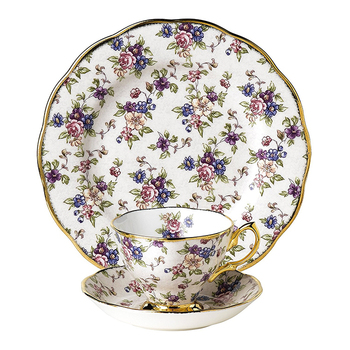 英国绝版royal albert百年系列1900金把手摄政王茶杯碟盘圣诞礼盒