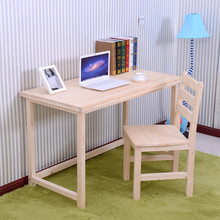 简易松木桌儿童写字台实木书桌办公桌电脑桌学习桌定制包邮