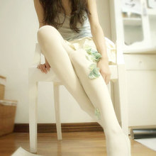 绵密奶酪|日本制进口哑光复古奶白袜 色泽超正的连裤袜 80D