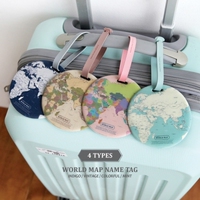 正品韩国indigo世界地图圆形行李牌标记挂牌 旅行箱吊牌包包挂件_250x250.jpg