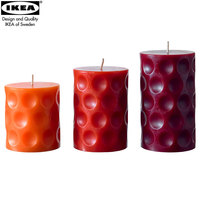 宜家IKEA比芬利香味块状蜡烛3件套 多色可选香薰浪漫生日彩色蜡烛_250x250.jpg