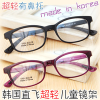 韩国超轻哑光黑色紫色远视近视弱视儿童眼镜架眼镜框有鼻托配眼镜_250x250.jpg