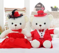 2015春新款婚纱熊毛绒玩具泰迪情侣结婚熊新郎新娘压床布娃娃一对_250x250.jpg