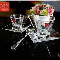 包邮意大利进口 RCR 无铅水晶玻璃 咖啡杯 茶杯 热饮杯 欧式 带碟_250x250.jpg