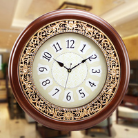 凯乐丝中欧木质挂钟客厅静音复古装饰挂表大号圆形钟表创意时钟表_250x250.jpg