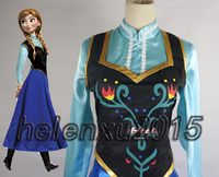 包邮 七联cosplay 动漫服装定做 Frozen 安娜公主裙斗篷套装定做_250x250.jpg