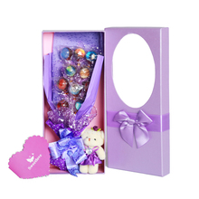 美国创意星空棒棒糖七夕情人节送男女朋友儿童精品花束10支礼盒装