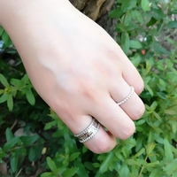 韩版S925纯银戒指 女圆珠边英文字母签字签名戒指开口食中指指环_250x250.jpg