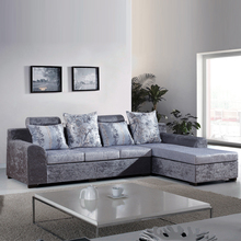 布艺沙发小户型简约现代 客厅转角L型 宜家双人布沙发组合家具