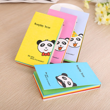 韩国学生文具可爱淘气小熊猫便签本创意迷你记事本可撕便签 批发