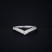 麦维斯 18k白金钻石戒指 V形黄金钻戒 超闪30分钻石女戒 经典款_250x250.jpg