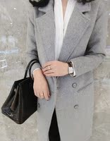 ◆ASM2015A/W◆限量发售 定制纹理全羊毛 grey超长款自留大衣_250x250.jpg