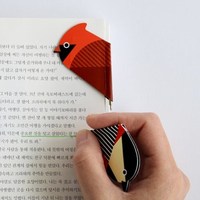 正品韩国bookfriends可爱鸟类绿色笔芯0.5mm圆珠笔书签创意书签笔_250x250.jpg