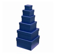 礼品盒批发套盒 蓝色包装纸盒正方形6件套盒 圣诞礼物盒 1套包邮_250x250.jpg