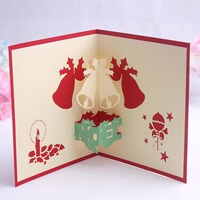 3D立体圣诞贺卡 手工纸雕 商务贺卡 圣诞节日 新年祝福卡片 特价_250x250.jpg