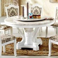 大理石圆桌 餐桌椅组合一桌六椅 欧式实木圆形饭桌带转盘欧式圆桌_250x250.jpg