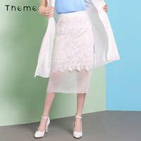 Theme专柜同款女蕾丝拼接半身裙2017秋季新款显瘦包臀裙_250x250.jpg