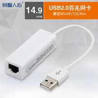 悦智人心 USB网卡免驱 USB2.0有线苹果外置网卡usb转RJ45网线接口_250x250.jpg