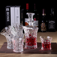 水晶洋酒杯酒具套装葡萄酒具 创意威士忌杯玻璃醒酒器红酒瓶酒樽