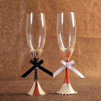 婚礼杯子创意礼品喜杯交酒杯对杯红酒杯高脚杯欧式水晶玻璃香槟杯_250x250.jpg