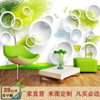 无缝壁画整张绿色清新护眼风景树3d抽象电视背景墙纸无缝墙布壁纸_250x250.jpg