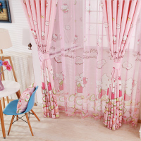 helloKiTty凯蒂猫卡通窗帘布料粉色公主儿童房女孩卧室成品遮光布_250x250.jpg