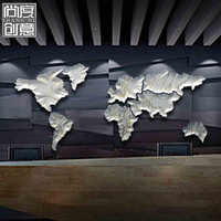 创意陶瓷世界地图立体墙饰 现代家居软装设计酒店客厅墙壁装饰品_250x250.jpg