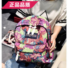 韩版潮女包包学院风印花帆布双肩包油画波西米亚小背包学生书包