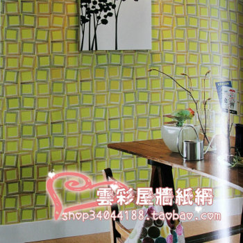 日本极东TOKIWA墙纸进口PVC壁纸 简约抽象格子沙发背景墙 TWP1012