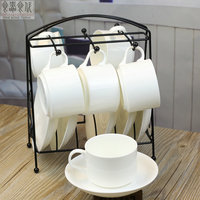 食器食代骨瓷纯白咖啡杯简约欧式下午茶杯陶瓷创意6件套咖啡杯具_250x250.jpg