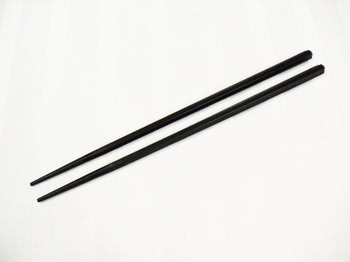 日式黑色尖头筷子 料理寿司筷子 耐高温烤肉火锅防滑无漆合金筷