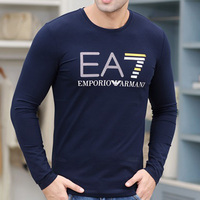 EA7男装正品乔奇 阿玛尼长袖T恤衫韩版宽松打底衫潮男士体桖新款_250x250.jpg