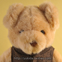 【正版正品】Rosy bears呢子马甲小熊 泰迪熊毛绒玩具公仔Teddy_250x250.jpg