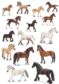 德国思乐Schleich世界各地的马大百科集锦 世界名马收藏 仿真动物