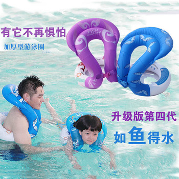 泳乐宝少年加厚升级儿童充气游泳圈双气囊浮力圈男女成人学游泳圈