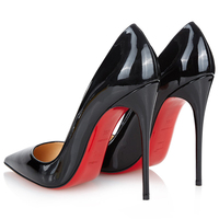 欧美韩版红底高跟鞋超细跟黑色性感浅口裸色女红色尖头单鞋特价_250x250.jpg