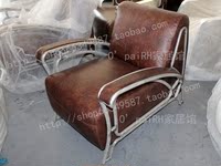 特价法式铁艺真皮单人沙发 欧式现代简约时尚宜家皮艺客厅休闲椅_250x250.jpg