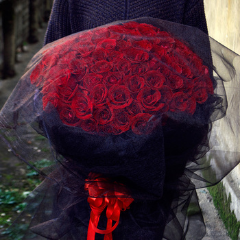 99朵红玫瑰花束生日礼盒求婚鲜花速递同城昆明丽江保山大理送花店