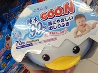日本直发区 单拍不发货 大王GOON 宝宝婴幼儿盒装湿巾 70片_250x250.jpg