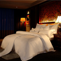 五星级酒店总统套房布草天丝莫代尔四件套酒店床上用品加工定做_250x250.jpg