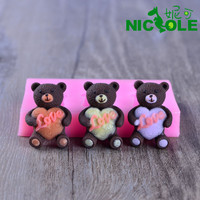 妮可F0414 小熊系列 迷你巧克力蛋糕装饰模具DIY硅胶模具批发定制_250x250.jpg