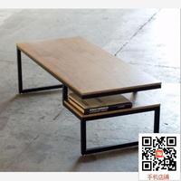 美式LOFT风格法式乡村铁艺桌 沙发桌 做旧客厅书桌 复古桌家具_250x250.jpg