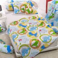韩国正品代购 卡通恐龙婴幼儿童宝宝夏季薄被盖被枕套床品2件套_250x250.jpg