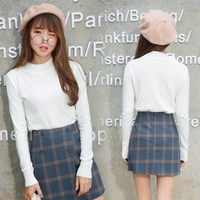 毛衣女装学院风中高领长袖套头毛衫 冬季韩版短款针织衫_250x250.jpg