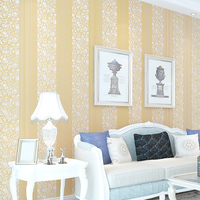 简约欧式竖条纹立体发泡壁纸米黄 无纺布客厅卧室背景墙纸咖啡色_250x250.jpg