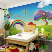 3d立体儿童房墙纸彩虹整张无缝大型壁画卡通壁纸卧室无纺布墙布_250x250.jpg